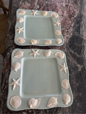 Coastal Seashell Plates